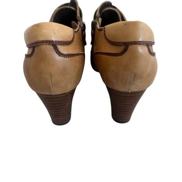 L'Artiste by Spring Step Bambco Leather Buckle Booties Floral Embroidery Size 38 - Picture 7 of 11